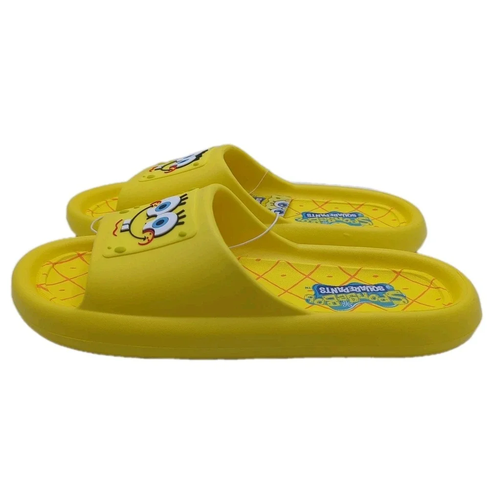 SpongeBob SquarePants Comfort Slide Sandals Mens Size 10 Ground Up